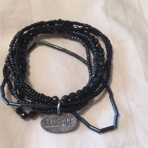 💥Courage Black Bracelet